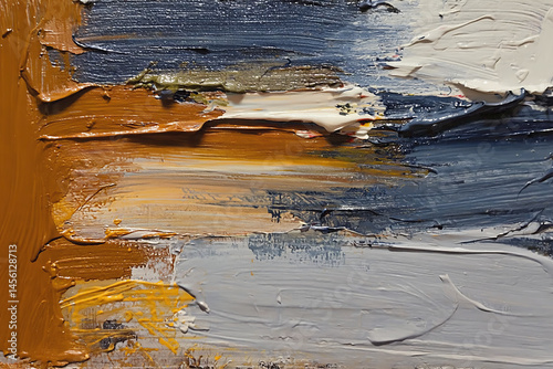 Abstract expressionism background with colorful paints texture. AI Generative