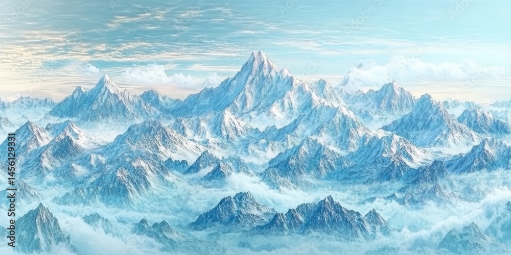 Obraz premium Alps landscape banner