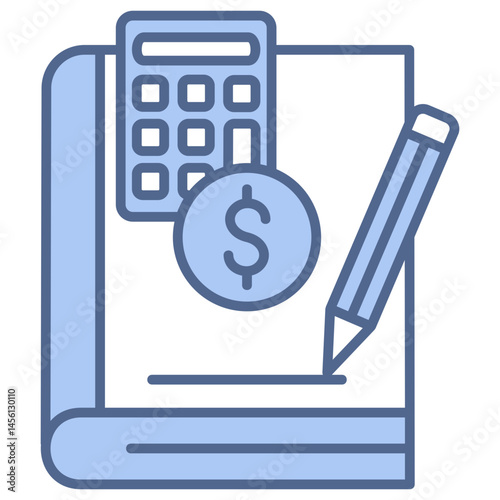 Bookkeeping Blue Icon