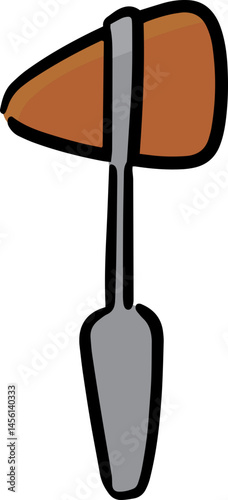 Illustration of reflex hammer
