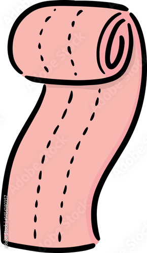 Illustration of elastic medical bandage
