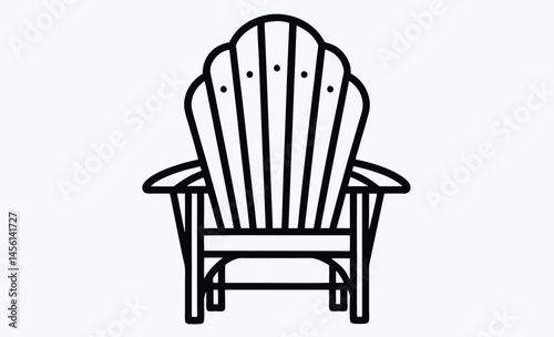 Adirondack chair silhouette, Adirondack chair, Chair silhouette, Beach Summer Adirondack chair