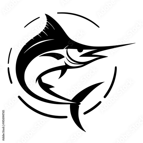 Marlin fish silhouette