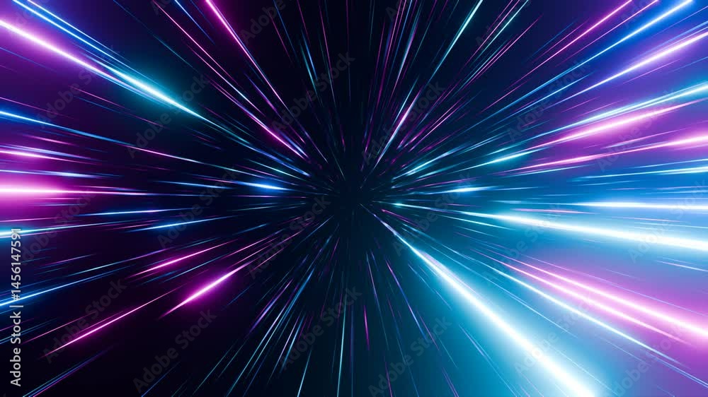 The abstract backdrop of hyperspace. The velocity of light, the radiant trails of neon, and the celestial bodies in motion. Navigating through the cosmos. A seamless 3D animation loop, lasting for 4K. The abstract backdrop of hyperspace. The velocity of light, the radiant trails of neon, and the celestial bodies in motion. Navigating through the cosmos. A seamless 3D animation loop, lasting for 4K.