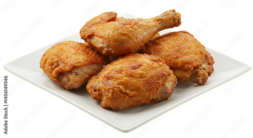 Tasty Chicken Fried Isolated for Use in Food Design Tasty Chicken Fried Isolated for Use in Food Design