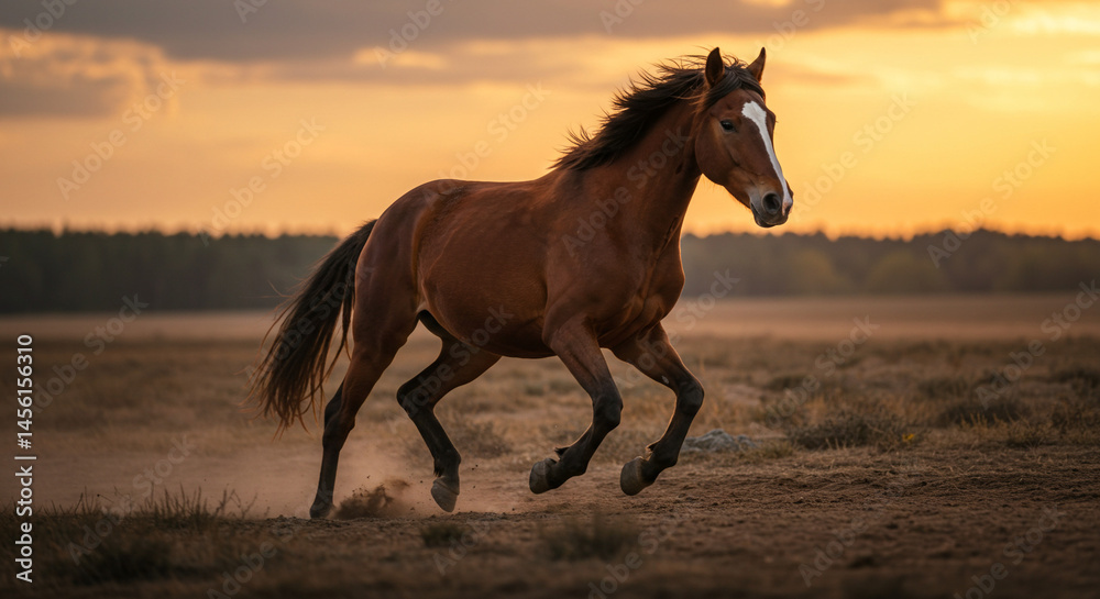 horse in the field horse in the field