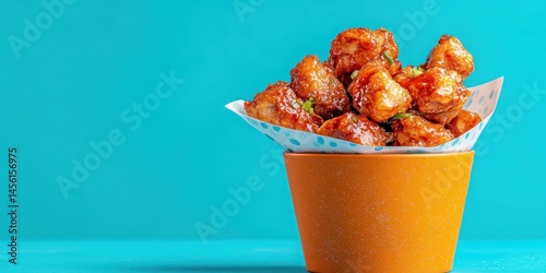 Buffalo wings food banner