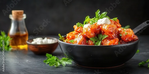 Buffalo wings food banner