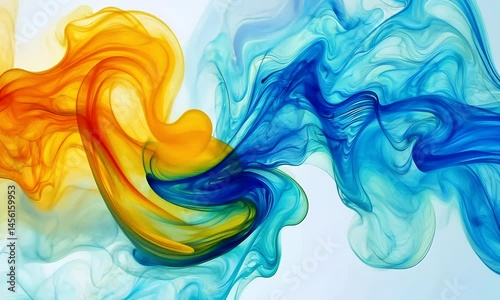Abstract blend of colors. Elegant display screen
