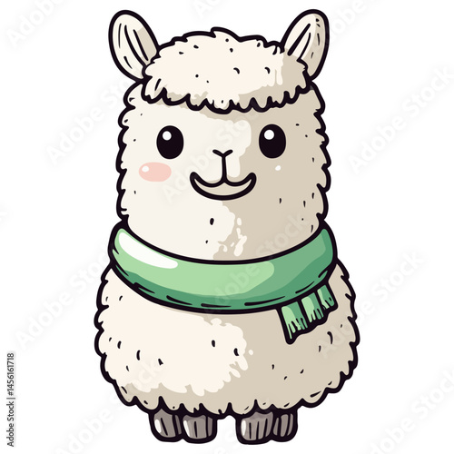 alpaca, animal, vector, transparent background, nature, pet, isolated, wildlife, mammal, cute, farm, icon, zoo, peru