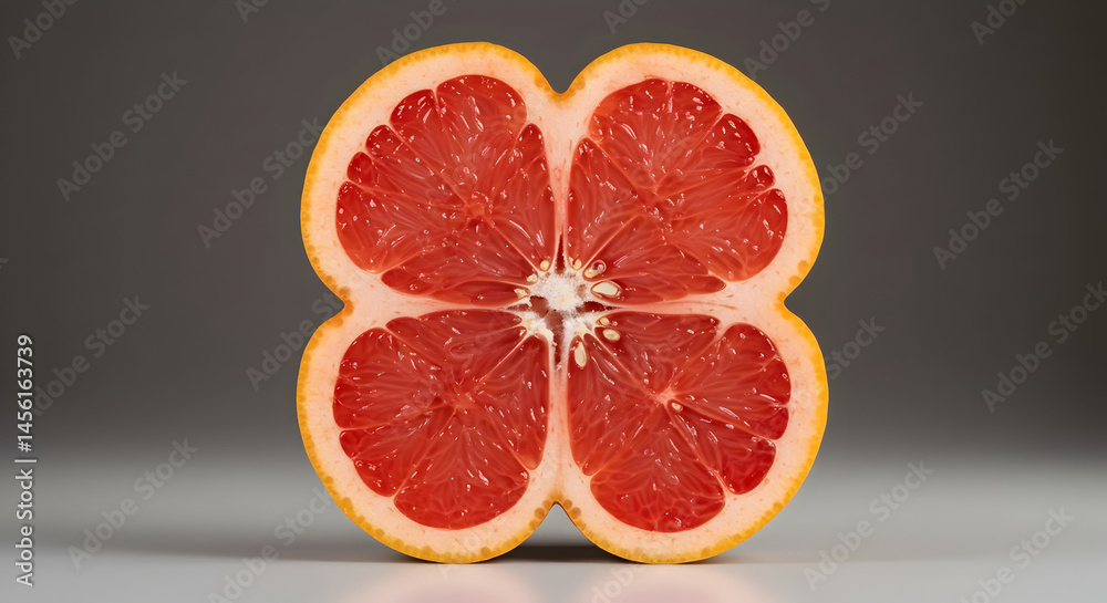 Cross Section Of Fresh Grapefruit Slice Citrus Healthy Food Concept Cross Section Of Fresh Grapefruit Slice Citrus Healthy Food Concept
