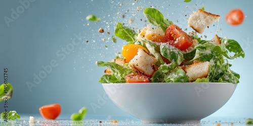 Caesar salad food banner