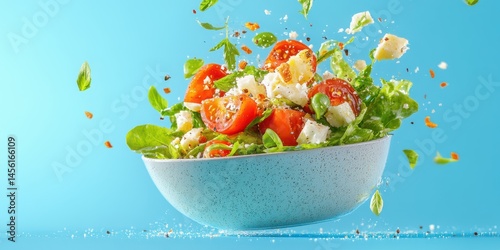 Caesar salad food banner