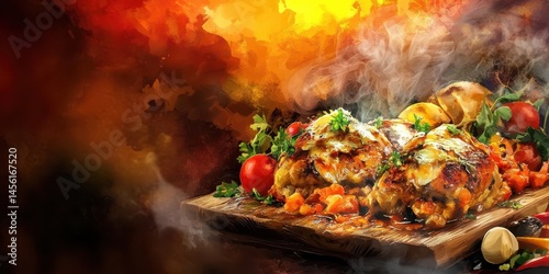 Chicken parm food banner
