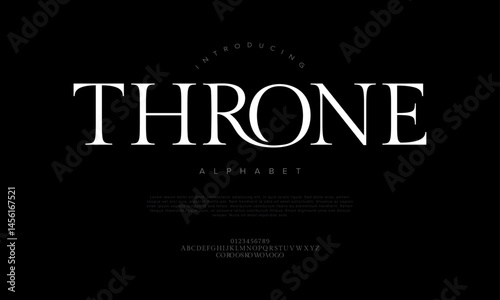 Minimalist and bold serif typeface with elegant proportions, perfect for editorial, luxury branding, and sophisticated design