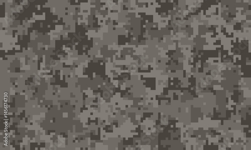 Abstract grayscale digital camouflage pattern.  Perfect for backgrounds, textures, or design elements needing a modern, tactical, or urban feel.