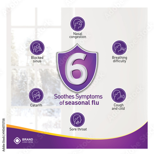 Family of four have caught bad cold all together. Sick mom, dad and children in warm clothes and plaids sitting on couch in living room and sneezing in paper handkerchiefs. Winter, flu concept