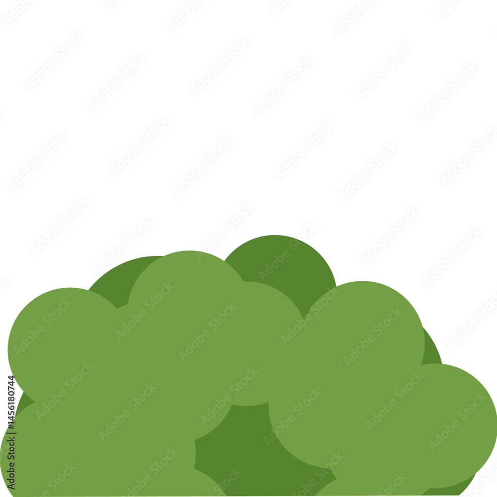 Obraz premium Shrubs Green Shape Vector