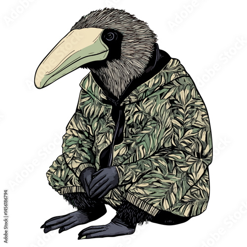anteater, animal, vector, transparent background, pangolin, isolated, zoo, nature, cute, shaggy, mammal, wildlife
