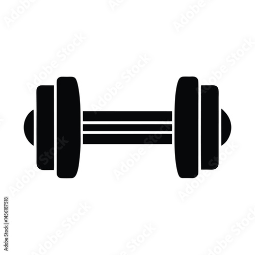 gym dumbbell icon vector illustration