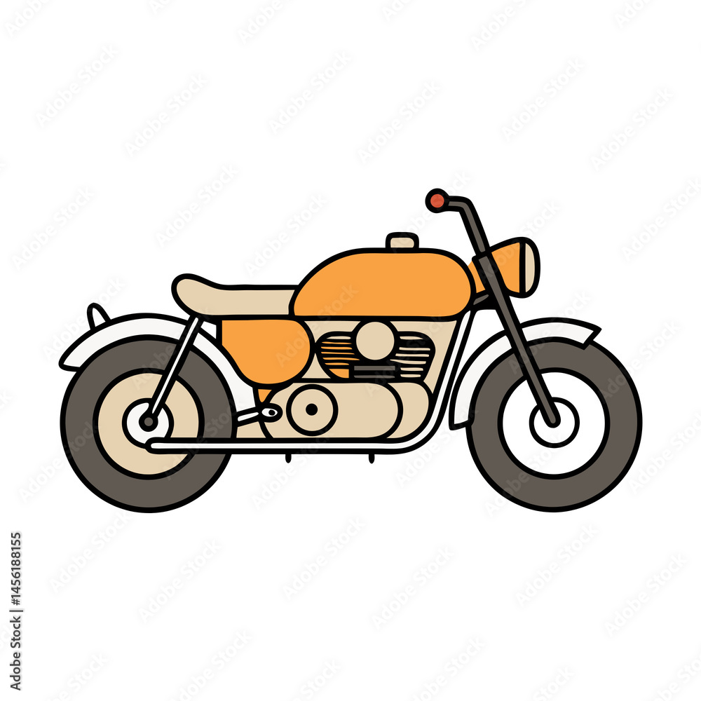 Fototapeta premium retro scooter vector