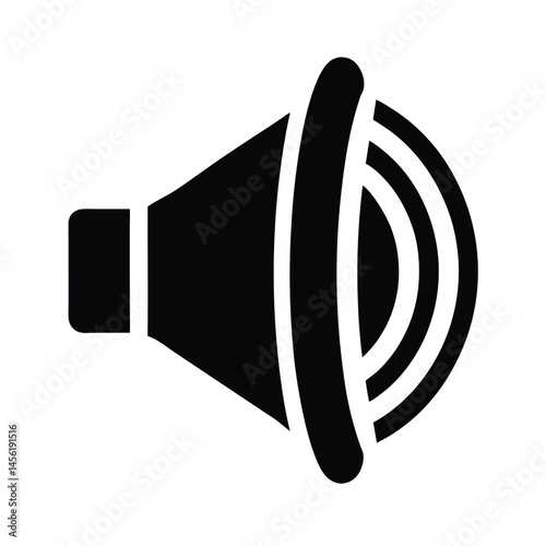 speaker volume icon silhouette vector illustration