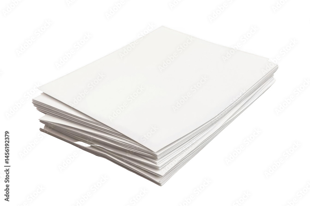 Stack Of Papers for Office Workstation and Creative Document Concept Stack Of Papers for Office Workstation and Creative Document Concept