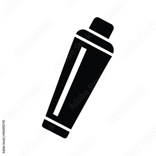 toothpaste object icon silhouette vector illustration