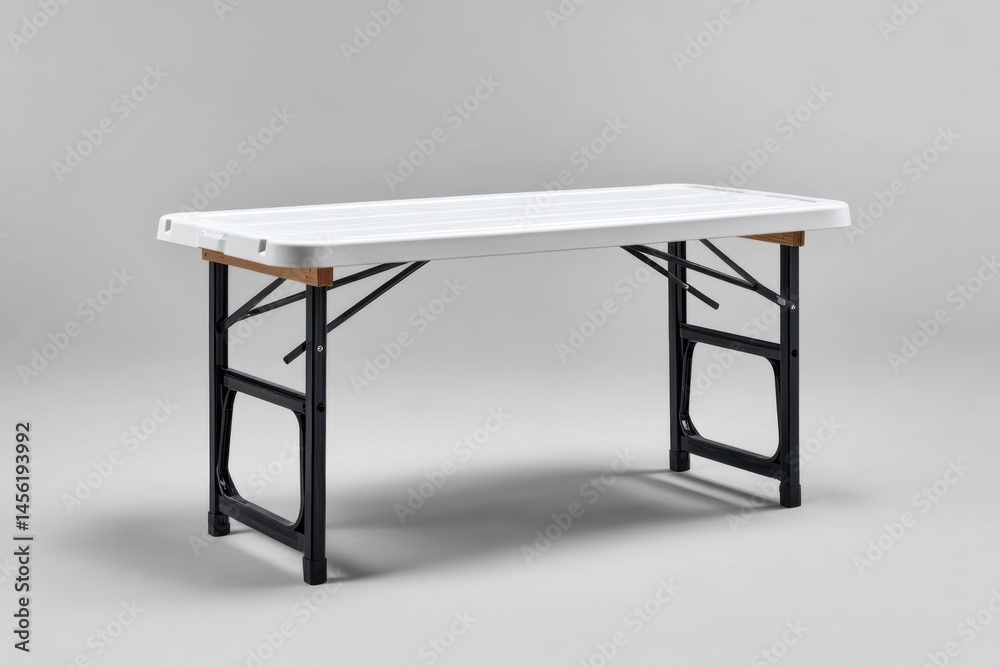 Folding table designed for versatile use in outdoor and indoor settings, ideal for events and gatherings