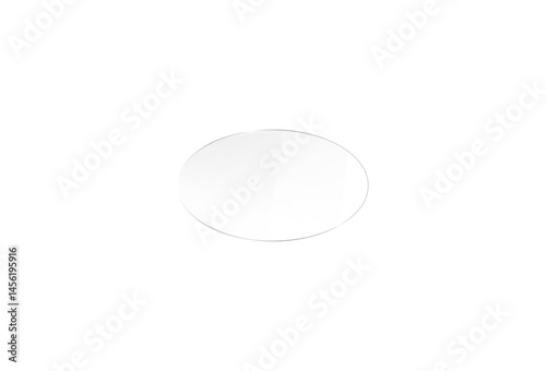Glass plate on transparent background. Realistic screen glass, window mockup, clear glass showcase, glossy plastic glare frame, acrylic with glares and light, clear rectangular plate, plexiglas, 3d.