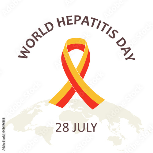 July 28 is World Hepatitis Day. Vector illustration