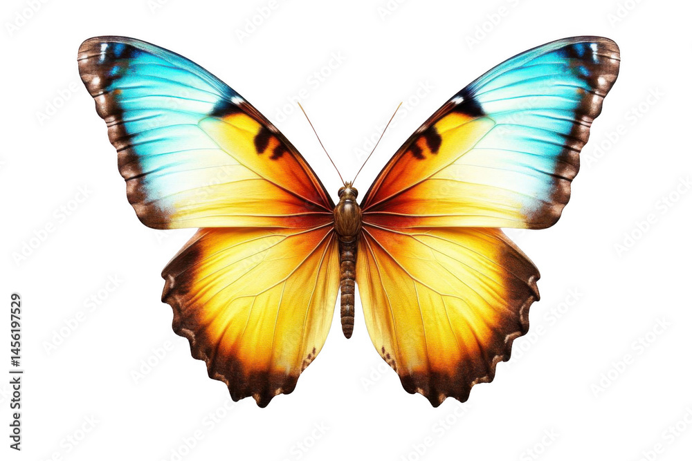 Observe Butterfly's Wing Details Featuring Brilliant Colors and Exquisite Details Observe Butterfly's Wing Details Featuring Brilliant Colors and Exquisite Details
