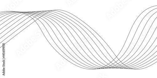Abstract white background with a glowing abstract waves. Abstract wave element for design. Digital frequency track equalizer, Futuristic background design. Long exposure, Light painting photography.