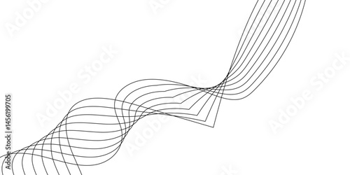 Abstract white background with a glowing abstract waves. Abstract wave element for design. Digital frequency track equalizer, Futuristic background design. Long exposure, Light painting photography.