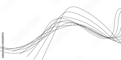 Abstract white background with a glowing abstract waves. Abstract wave element for design. Digital frequency track equalizer, Futuristic background design. Long exposure, Light painting photography.
