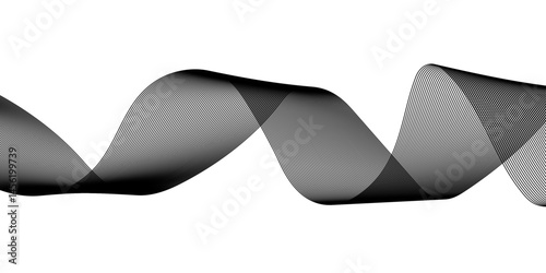 Abstract white background with a glowing abstract waves. Abstract wave element for design. Digital frequency track equalizer, Futuristic background design. Long exposure, Light painting photography.
