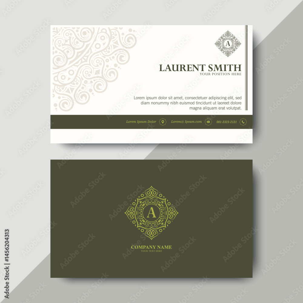 Fototapeta premium Vintage ornamental logos and business cards template