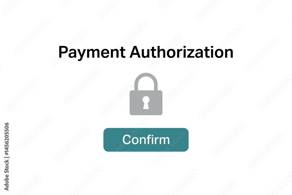 Simple payment authorization page with green confirm button.