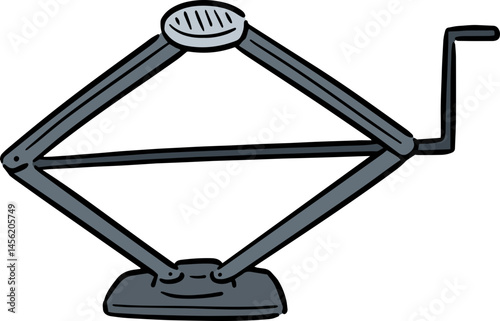 Illustration of car jack
