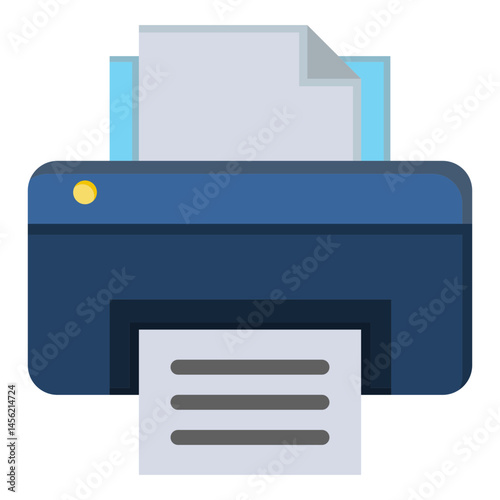 Simple Printer Illustration