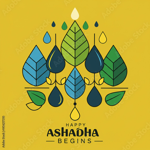 Happy Ashadha Begins: Abstr...