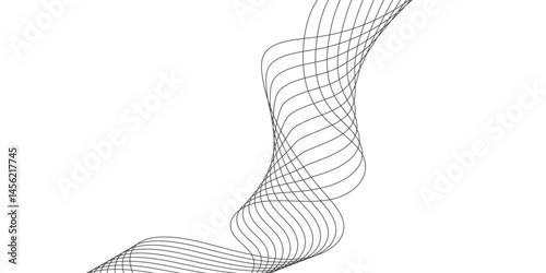 Abstract white background with a glowing abstract waves. Abstract wave element for design. Digital frequency track equalizer, Futuristic background design. Long exposure, Light painting photography.