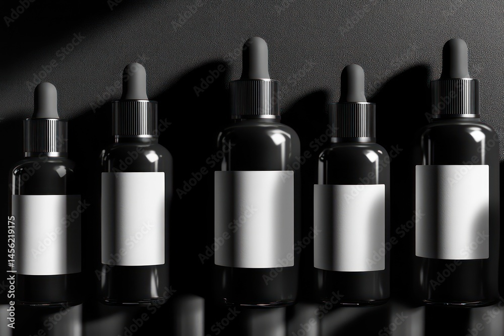 Obraz premium Wine bottles display monochrome