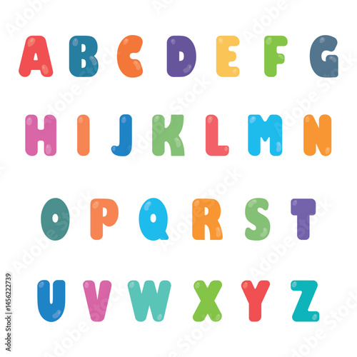 Colorful Alphabet Letters for Education
