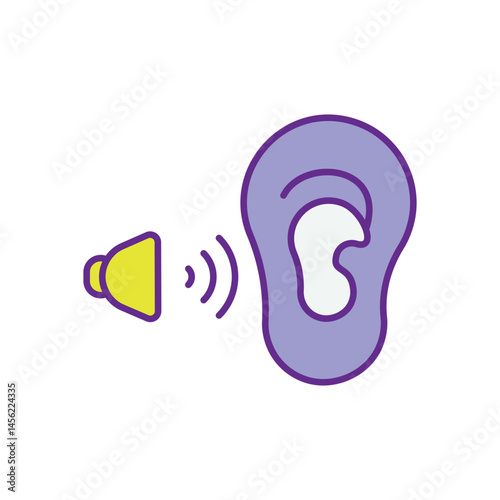 Sound Beam vector icons stock illustration