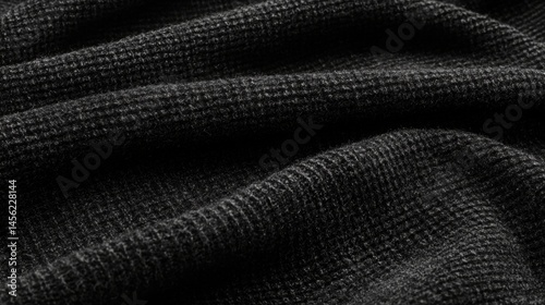 Wallpaper Mural A close-up image of a dark gray, textured fabric with a subtle pattern. Torontodigital.ca