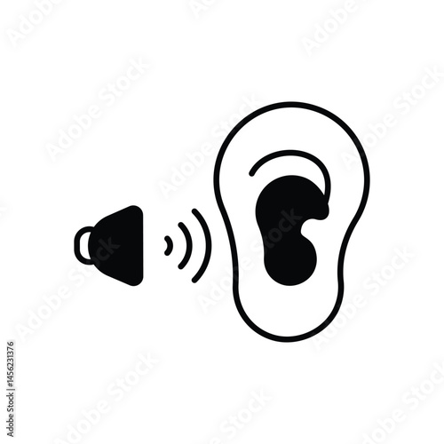 Sound Beam vector icons stock illustration