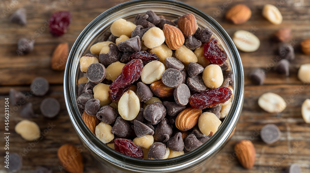 Trail Mix in Glass Jar Trail Mix in Glass Jar