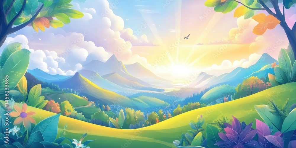 Fototapeta premium Madeira travel banner