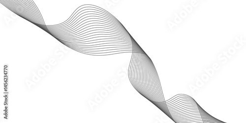 Abstract white background with a glowing abstract waves. Abstract wave element for design. Digital frequency track equalizer, Futuristic background design. Long exposure, Light painting photography.